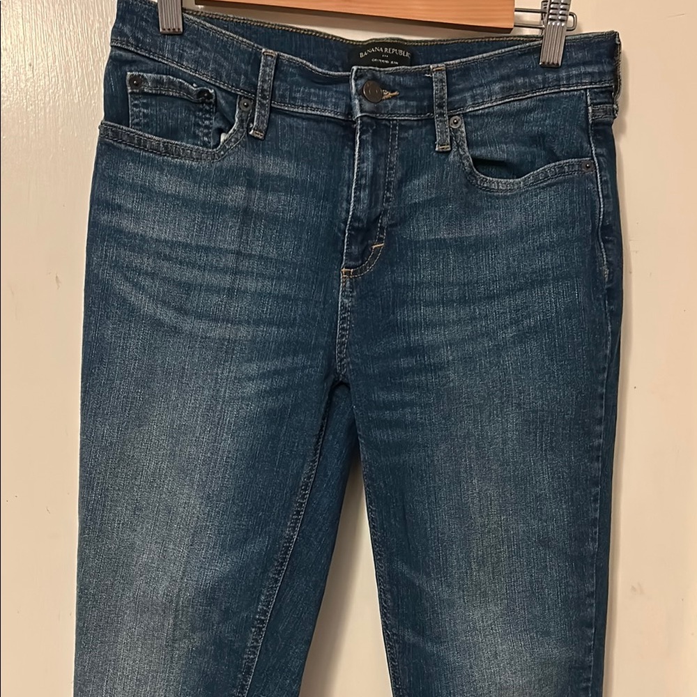 Banana Republic Blue Skinny Jeans Classic Denim, size 28/6 EUC